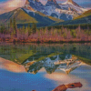 The Three Sisters Mountains Landscape Diamond Painting