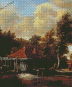 The Water Mill Hobbema Diamond Painting