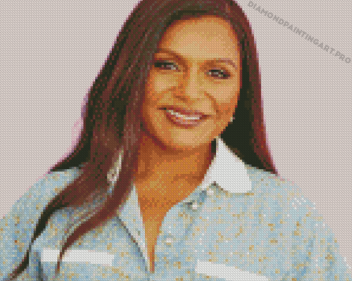 The American Actress Mindy Kaling Diamond Painting