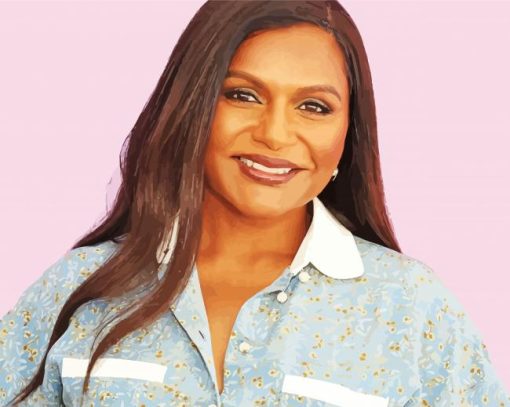 The American Actress Mindy Kaling Diamond Painting