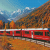 The Bernina Express Train Diamond Painting