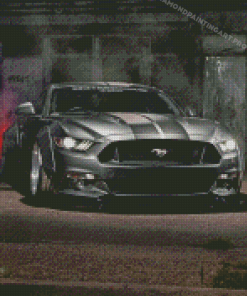 The Grey Shelby Mustang Car Diamond Painting