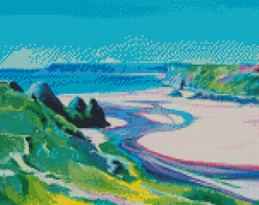 Three Cliffs Bay Art Diamond Painting