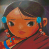 Tibetan Girl Diamond Painting