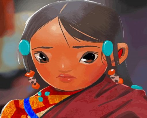 Tibetan Girl Diamond Painting