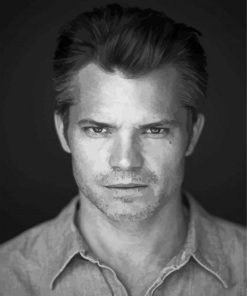 Timothy Olyphant Black And White Diamond Painting