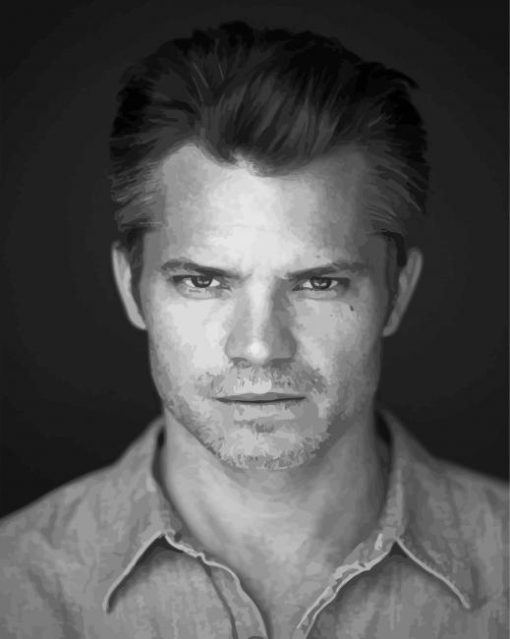 Timothy Olyphant Black And White Diamond Painting