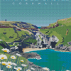 Tintagel Castle Poster Diamond Painting