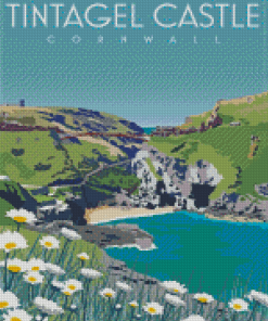 Tintagel Castle Poster Diamond Painting