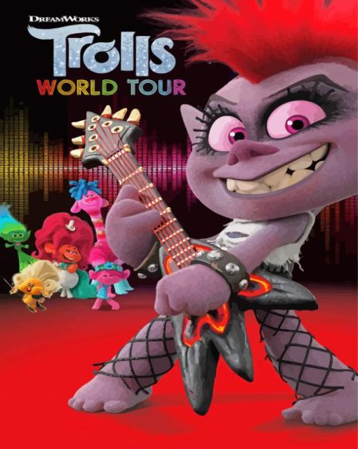 Trolls World Tour Animation Film Diamond Painting