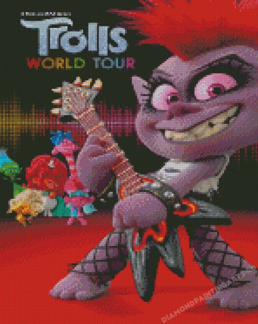 Trolls World Tour Animation Film Diamond Painting