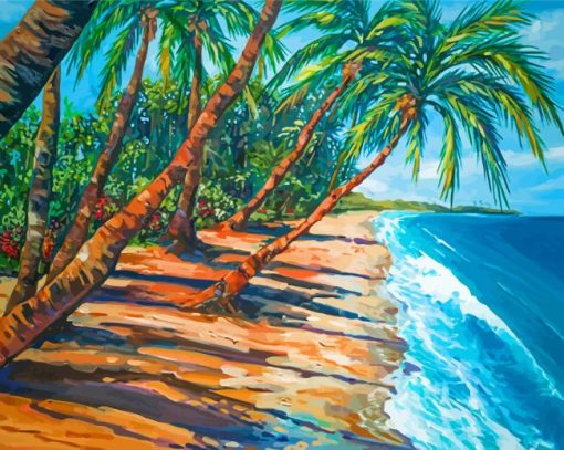 Tropical Kaanapali Beach Diamond Painting