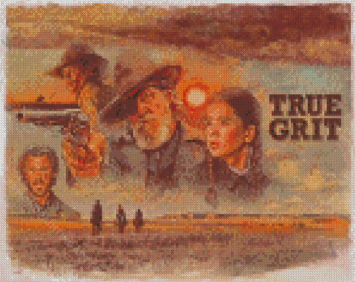 True Grit Western Film Diamond Painting