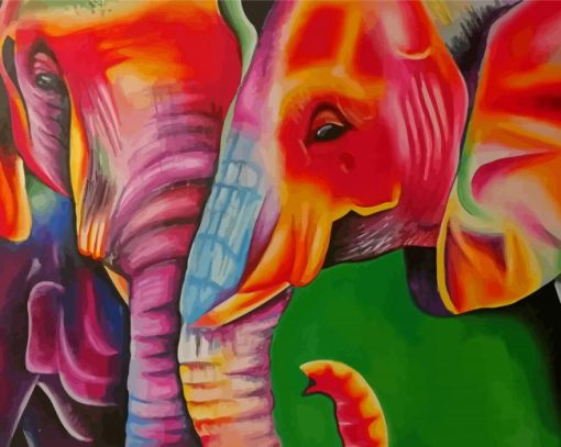 Two Elephants Diamond Painting