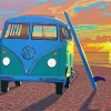 VW In California Sunset Diamond Painting