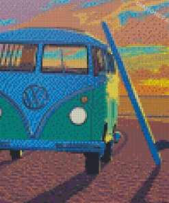 VW In California Sunset Diamond Painting