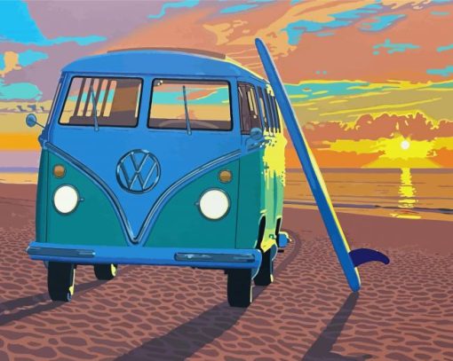 VW In California Sunset Diamond Painting