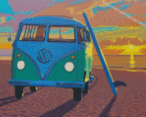 VW In California Sunset Diamond Painting