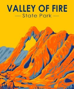 Valley Of Fire Poster Art Diamond Painting