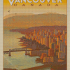 Vancouver Vintage Poster Diamond Painting