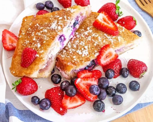 Vegan Stuffed French Toast Diamond Painting