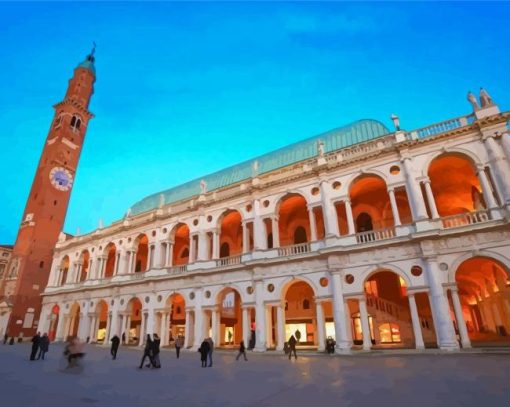 Vicenza City Buildings Diamond Painting