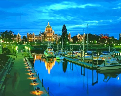 Victoria Island British Columbia Canada Diamond Painting