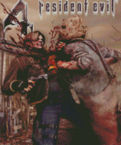 Video Game Resident Evil 4 Poster Diamond Painting