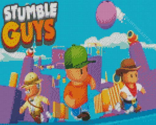 Video Game Stumble Guys Diamond Painting