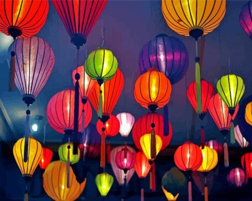 Vietnamese Lanterns Diamond Painting