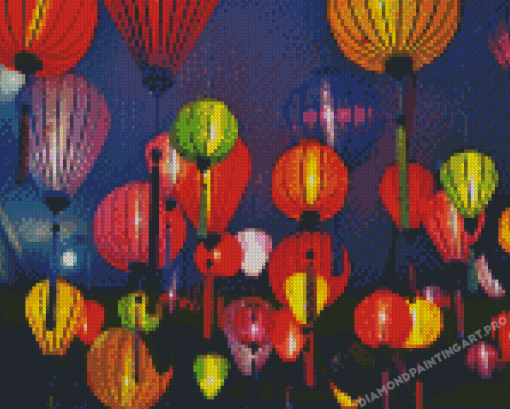 Vietnamese Lanterns Diamond Painting