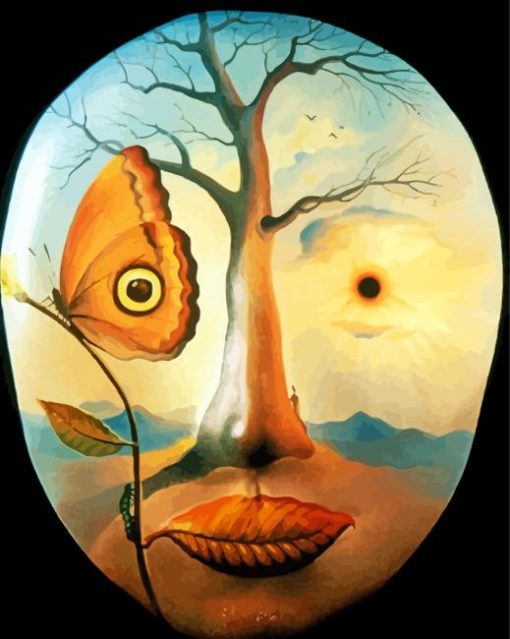 Vladimir Kush Abstract Nature Face Diamond Painting