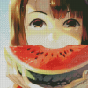 Watermelon Girl Anime Diamond Painting