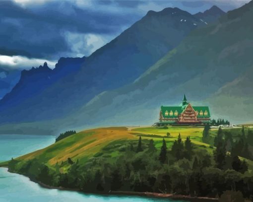 Waterton National Park Landscape Diamond Painting