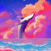 Whale Pink Sky Diamond Painting