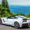 White C7 Corvette Diamond Painting