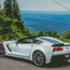 White C7 Corvette Diamond Painting