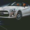 White Daihatsu Copen Car Diamond Painting