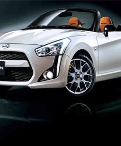 White Daihatsu Copen Car Diamond Painting