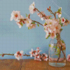 Winter Cherry Blossom In Glass Diamond Painting