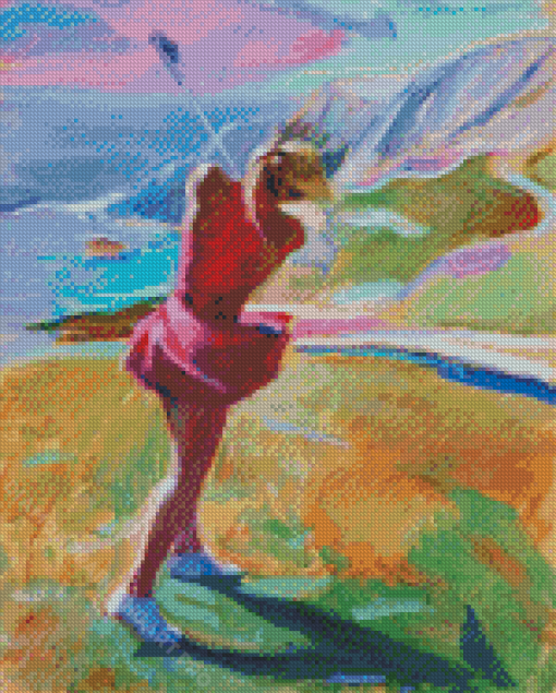 Woman Golfer Diamond Painting