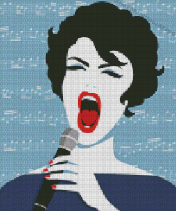 Woman Singing Diamond Painting