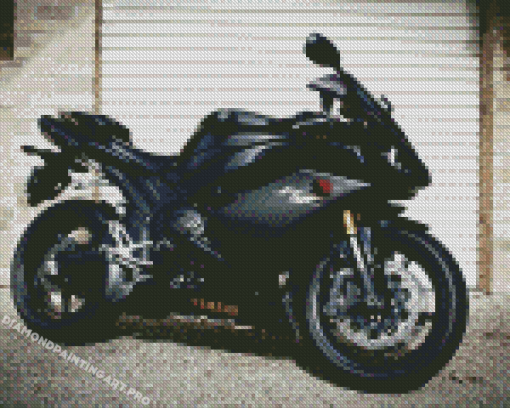 Yamaha YZF R1 Black Motorcycle Diamond Painting