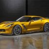 Yellow C7 Corvette Diamond Painting