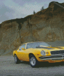 Yellow Camaro Diamond Painting