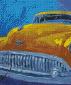 Yellow Classic 1953 Buick Car Diamond Painting