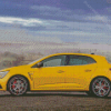 Yellow Megane Car Diamond Painting