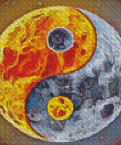 Ying Yang Fire Ice Diamond Painting