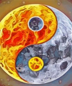 Ying Yang Fire Ice Diamond Painting