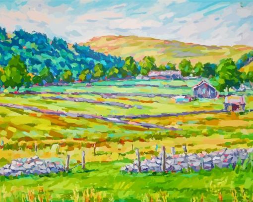 Yorkshire Dales Landscape Art Diamond Painting